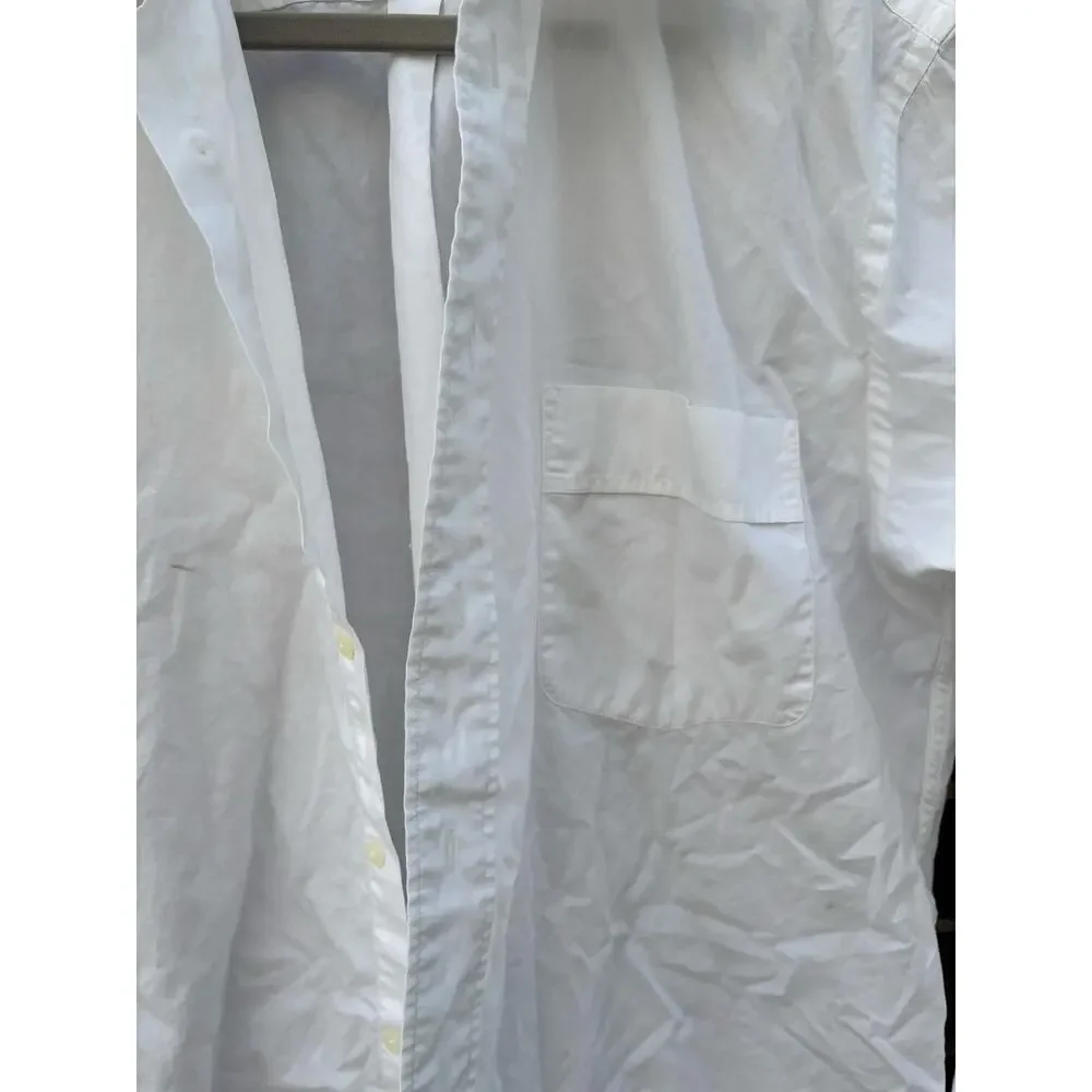 Vintage Yves Saint Laurent White Dress Shirt Men’s 15.5 32/33 Medium Button Up - Picture 5 of 7